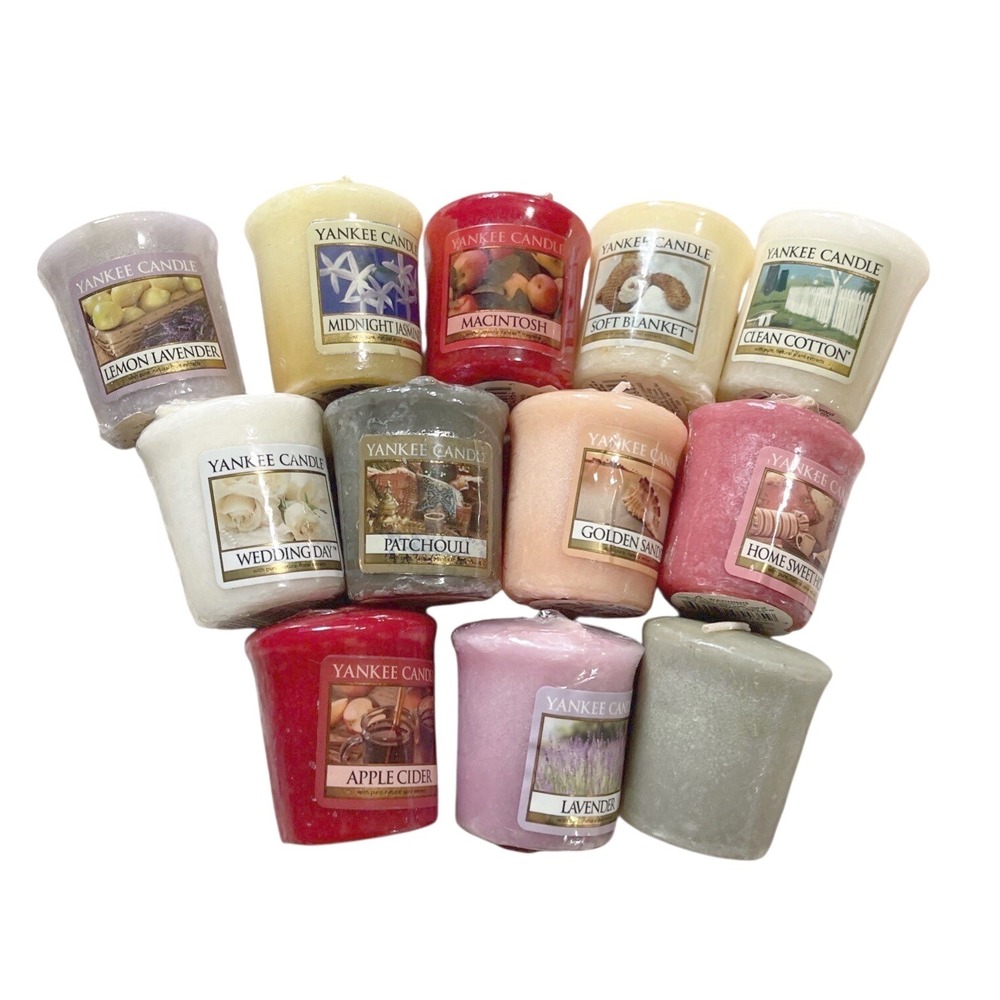 12 Yankeeâ Candle Votive Candles Unlit Variety Retired Mix Lot Home 15 Hrs